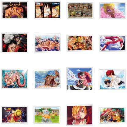 50PCS of cute and popular anime pirate graffiti stickers, personalized DIY waterproof trolley, bag, laptop graffiti decoration sticker toys