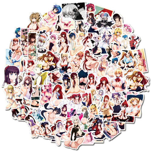 100PCS Anime Kawaii Sticker Pack, Cute Cartoon Doodles with a Stylish Edge for Otaku Culture and Collections