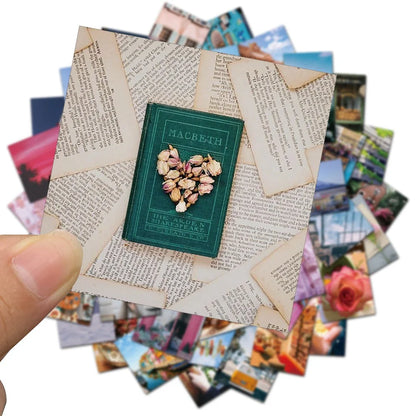 50PCS Daily Aesthetic Art Lens Graffiti Stickers Luggage Laptop Mobile Phone Refrigerator Hand Account Stickers