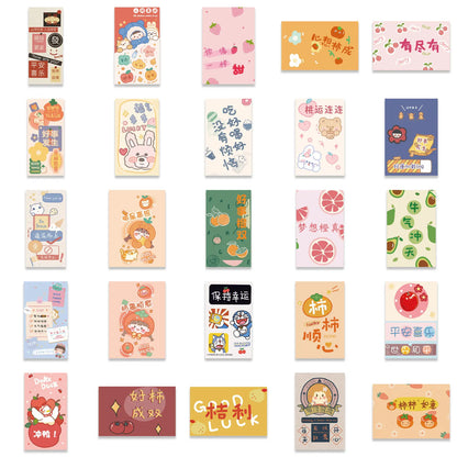 50PCS INS Wind Text Cartoon Pattern Graffiti Waterproof Sticker Suitcase Notebook Refrigerator SkateboardWaterCup