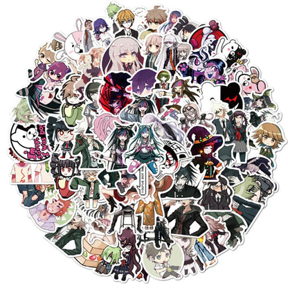 50PCS Cartoon Cute Anime Diary Graffiti Mobile Phone Shell Skateboard Decoration Waterproof Stickers