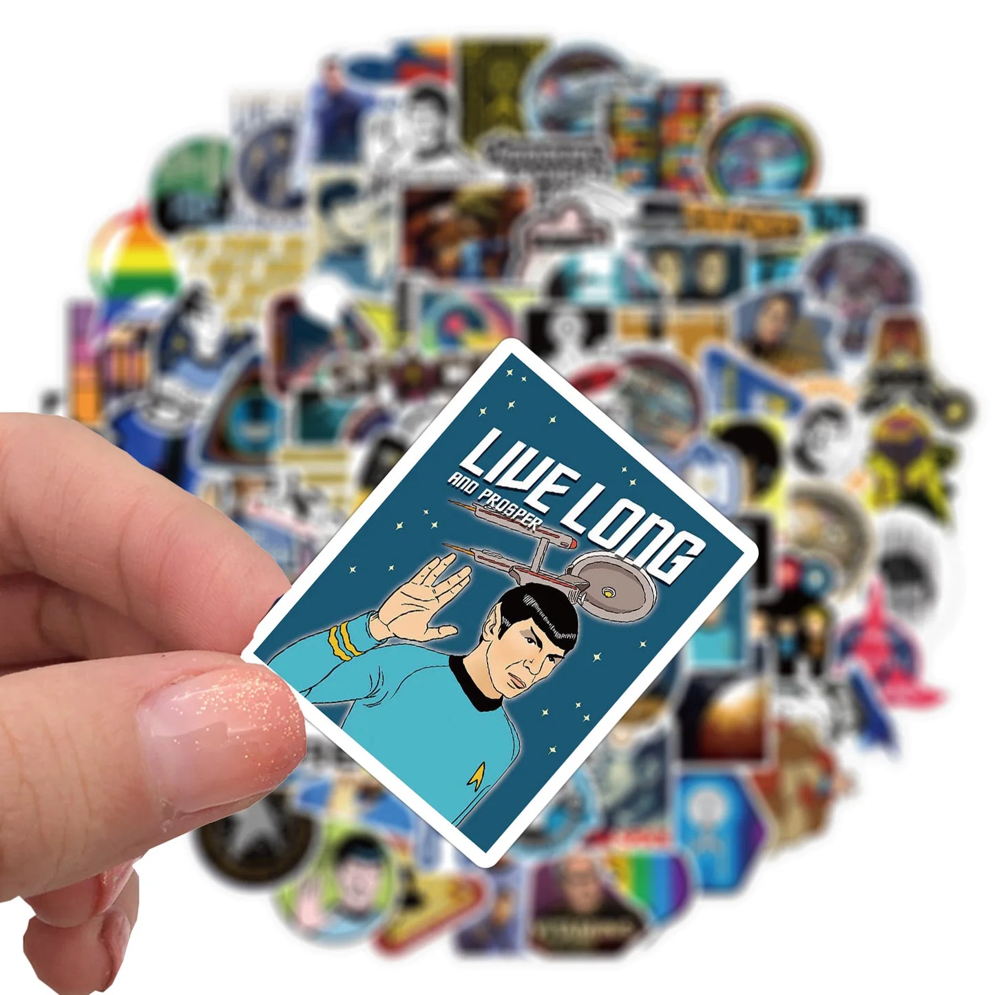50PCS Movie Star Trek Graffiti Waterproof Sticker Suitcase Notebook Mobile Phone Refrigerator Skateboard WaterCup