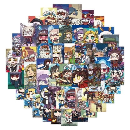50PCS Fate Game Series Sticker Animation Graffiti Waterproof Sticker SuitcaseNotebook Refrigerator Skate board Helmet