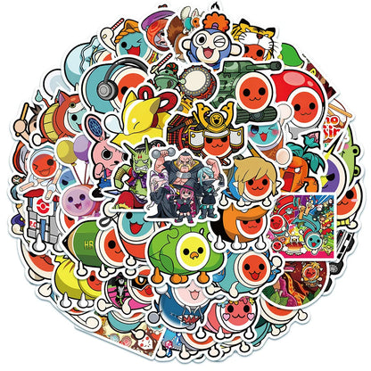 50PCS Art Illustration Popular Creative Cartoon Cute Swire Talent Game Series Decorative Style Graffiti Stickers Personalised Fashion Creative DIY Exquisite Decorative Decals Suitable For Cups, Helmets, Skateboards Popular Stickers Toys