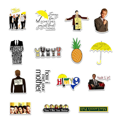 50PCS American Drama Father and Mother Romance Graffiti Waterproof Sticker SuitcaseNotebookRefrigeratorSkateboard