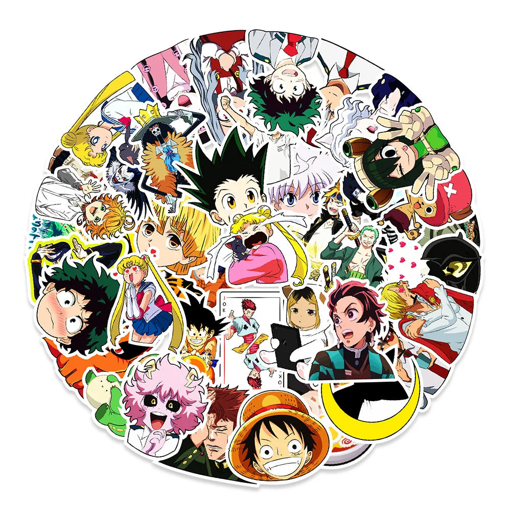 50PCS Riman Series Collection Personalized Graffiti Waterproof Sticker Refrigerator Skateboard Guitar Cool Helmet