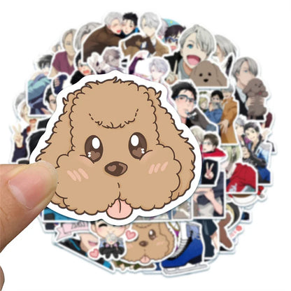 50PCS daily cute cartoon character decorative style graffiti stickers, personalized, fashionable and creative DIY exquisite decorative decal cups, helmets, skateboards and popular sticker toys
