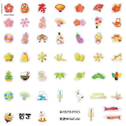 50PCS small fresh doll cartoon creative diary hand account phone waterproof sticker graffiti decoration
