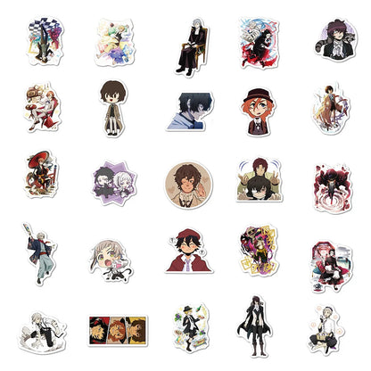 50PCS Zhang Cartoon Day Man Day Man Wen Hao Stray Dog Sticker Graffiti Decoration Anti-luggage Sticker