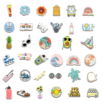 50PCS Vsco Style Simple Personality Graffiti Waterproof Sticker Suitcase Notebook Refrigerator SkateboardWaterCup