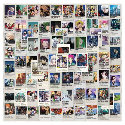 50pcs Japanese Animation Poster Graffiti Sticker DIY Suitcase Laptop Skateboard Car Motorcycle Star Sticker