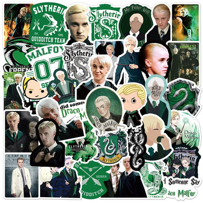 50PCS Draco Malfoy Character Personality Decoration Graffiti Waterproof Sticker Notebook Refrigerator Skateboard