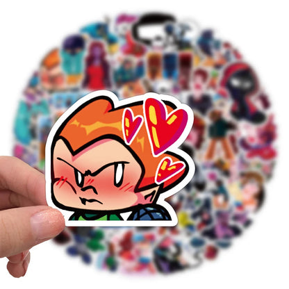 50PCS Game Friday Night Funk Graffiti Stickers Waterproof Removable Car Luggage Trolley Case Stickers