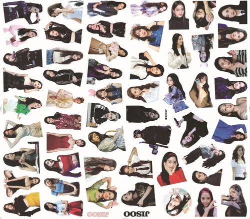 50pcs Korean Popular Idol Girl Jisoo Graffiti Sticker DIY Suitcase Laptop Guitar Star Sticker Waterproof