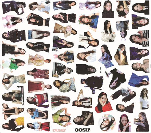 50pcs Korean Popular Idol Girl Jisoo Graffiti Sticker DIY Suitcase Laptop Guitar Star Sticker Waterproof