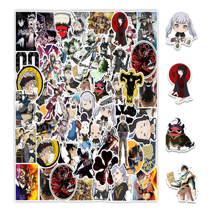 50PCS Anime Black Clover Sticker Computer Notebook Mobile Phone Water Cup Sticker Waterproof Sticker