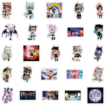 50PCS Cartoon Game Gacha Life Gacha Life Laptop Luggage Sticker Waterproof Graffiti Sticker