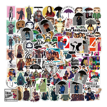 50PCS American Drama Umbrella College Graffiti Waterproof Sticker Suitcase Notebook StationeryBoxSkateboardHelmet