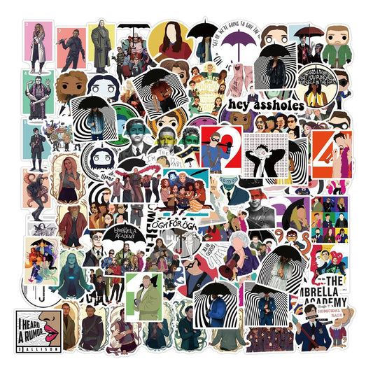 50PCS American Drama Umbrella College Graffiti Waterproof Sticker Suitcase Notebook StationeryBoxSkateboardHelmet