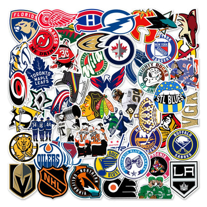 50PCS Ice Hockey Enthusiasts Graffiti Guitar Mobile Phone Case Suitcase Skateboard Gift Stationery Stickers