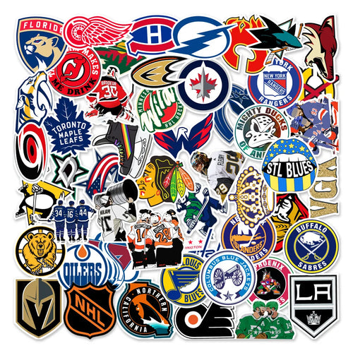50PCS Ice Hockey Enthusiasts Graffiti Guitar Mobile Phone Case Suitcase Skateboard Gift Stationery Stickers