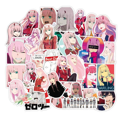 50PCS Cute Anime National Team Graffiti Water Trolley Case Notebook Sticker Graffiti Car Decoration