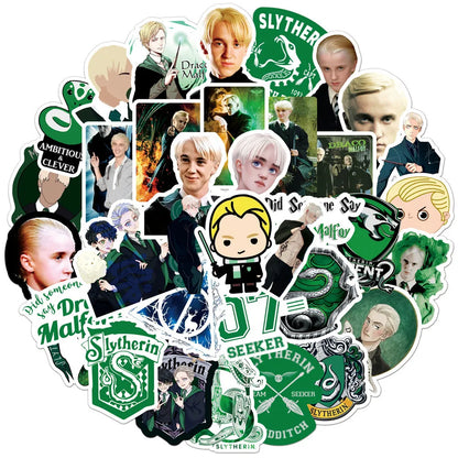 50PCS Draco Malfoy Character Personality Decoration Graffiti Waterproof Sticker Notebook Refrigerator Skateboard
