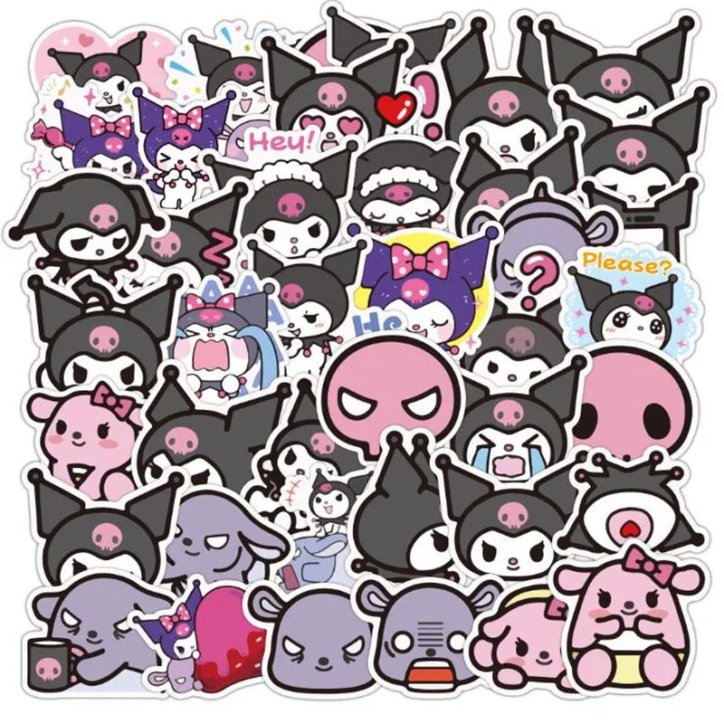 50PCS Cool Lome Anime Cute Girl Cartoon Graffiti Laptop Skateboard Guitar Car Waterproof Sticker