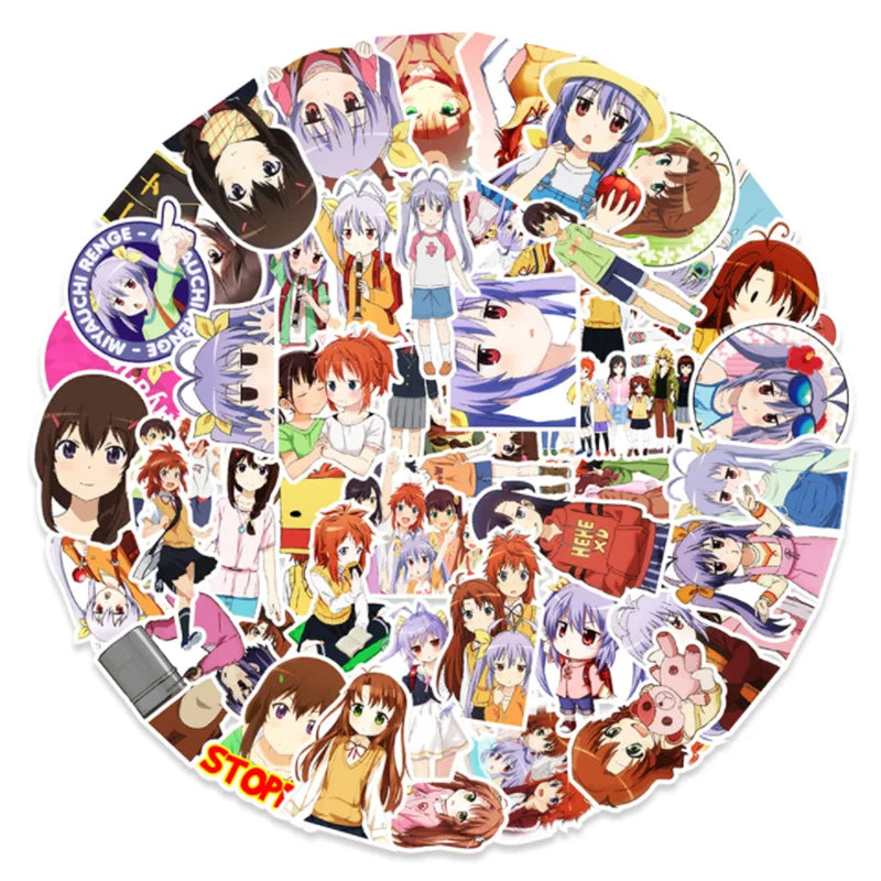 50PCS Anime Leisurely Cartoon Daily King Graffiti Decoration Suitcase Laptop Waterproof Sticker Toy