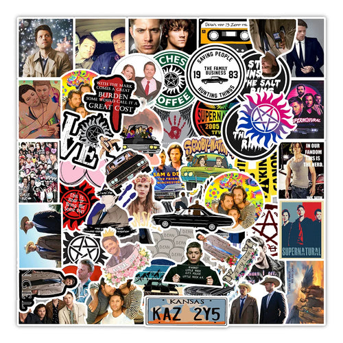 50PCS New Hot Hit American Drama Graffiti Decoration Suitcase Guitar Waterproof Sticker