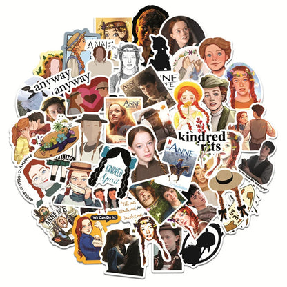 50PCS Small Annie Inspirational American Drama Creative Cartoon Graffiti Waterproof StickerSuitcaseNotebookHelmet