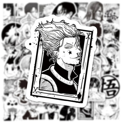 50PCS Mixed Anime Graffiti Demon Slayer/Tokyo Avengers/Hero Academy/Manga Style Helmet Laptop Cute Sticker