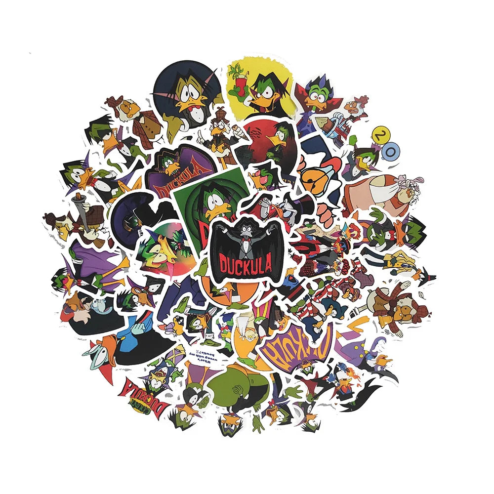 50PCS Cartoon Vampire Duck Adventure Personalized Decoration Graffiti Waterproof Sticker Notebook Water CupHelmet