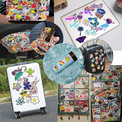 50PCS/ Cartoon Tease Sexy Anime Beauty Stickers Laptop Skateboard Guitar Waterproof Decorative Stickers
