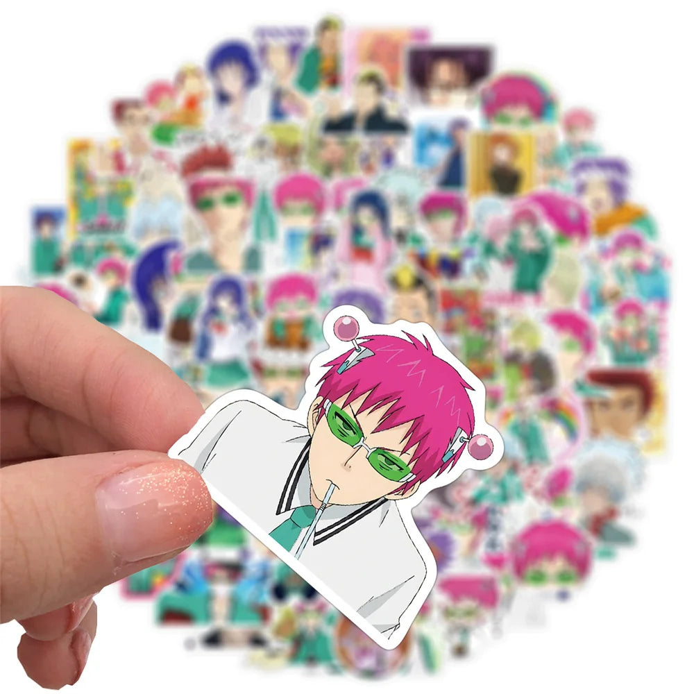 50PCS cartoon Japanese manga Kiki Namio character series decorative style graffiti stickers, personalized, fashionable and creative DIY beautiful decorative decals suitable for cups, helmets, skateboards and popular sticker toys