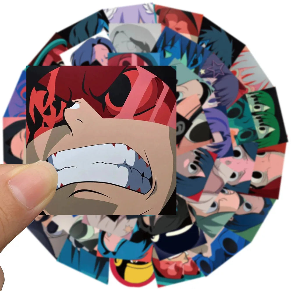 50PCS Korean Illustration Aokizy Personalized Decoration Graffiti Waterproof Sticker Skateboard Water Cup Helmet