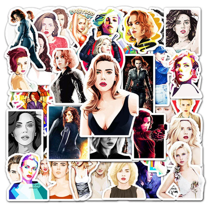 50PCS Sexy Black Widow Graffiti Waterproof Sticker Suitcase Notebook Skateboard Refrigerator Stationery BoxHelmet