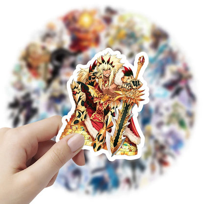 50PCS Anime Dating Battle Sticker Graffiti Laptop Guitar Motorcycle Luggage Skateboard Bike Waterproof Sticker