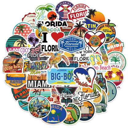 50PCS Classic Logo Personality Graffiti Laptop Guitar Motorcycle Luggage Skateboard Bike Waterproof Sticker