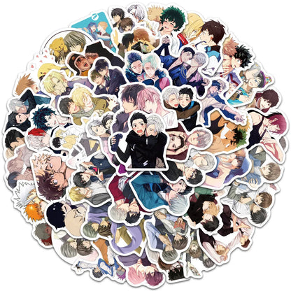 50PCS Game BL; Yaoi Animation Personalized Graffiti Waterproof Sticker Notebook Refrigerator Skateboard Water Cup