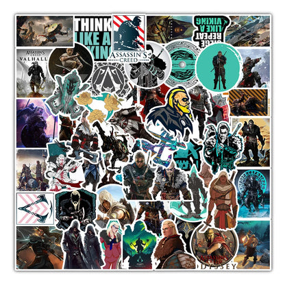 50PCS New Hot Character Shooting Game Graffiti Decoration Mobile Phone Notebook Waterproof Stickers