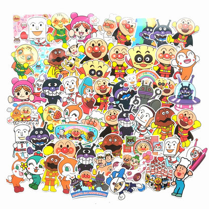 50PCS Superman Japanese Cartoon Cart Box Graffiti Skateboard Body Sticker