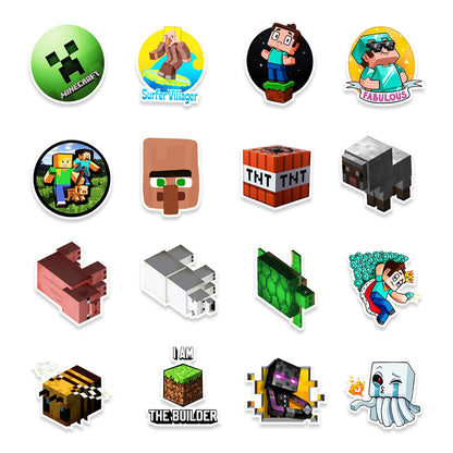 50PCS New My World Graffiti Waterproof Sticker Suitcase Notebook Refrigerator Skateboard Stationery Box Water Cup
