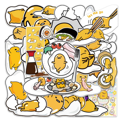 50PCS    LazyEgg Cartoon Animation Cute Graffiti Waterproof Sticker Suitcase Notebook Refrigerator Water Cup Helmet