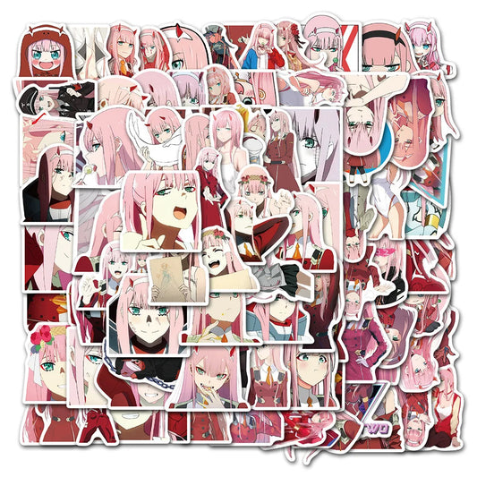 50PCS   CuteAnime National Team Guitar Trunk Water Cup Decoration Sticker Graffiti Waterproof