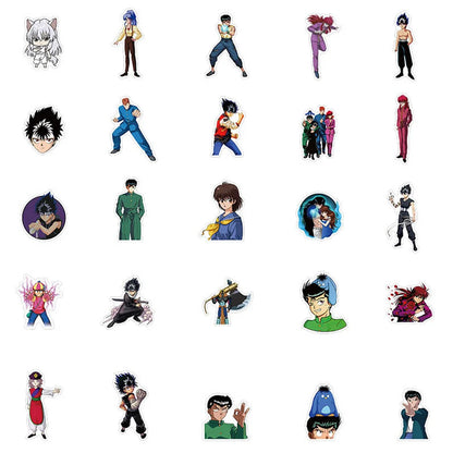 50PCS Japanese Animation Youyou White Book Graffiti Waterproof Sticker Suitcase Notebook Refrigerator Skateboard