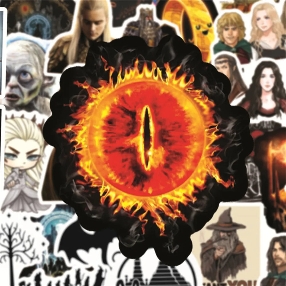 50pcs Hobbit Poster Graffiti Decoration Personalized DIY Luggage Guitar Mobile Phone Case Toy Sticker