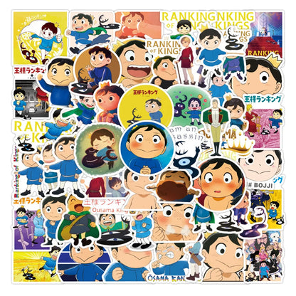 50PCS New Animation King Ranking Personalized Decoration Graffiti Waterproof Sticker Water Cup Skateboard Helmet