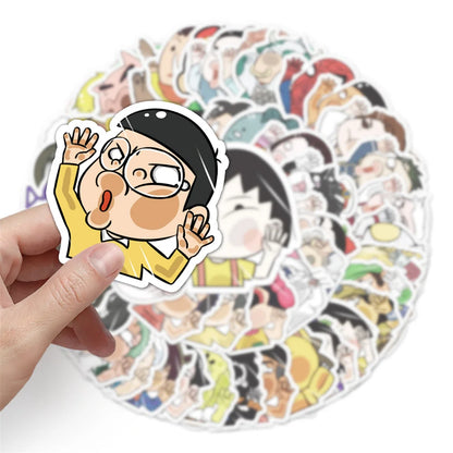 50PCS Cartoon Sticker Glass Series Graffiti Sticker Ceramic Cup Laptop Car Refrigerator Waterproof Sticker