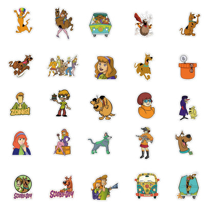50PCS Cartoon Comedy Movie Scooby Doodle Waterproof Sticker Suitcase Notebook Mobile Phone RefrigeratorSkateboard